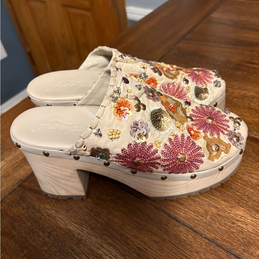 Free People Garden Party Embellished Clogs - Picture 7 of 11